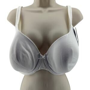 Lane Bryant Cacique White Lightly Lined T Shirt Bra 46D